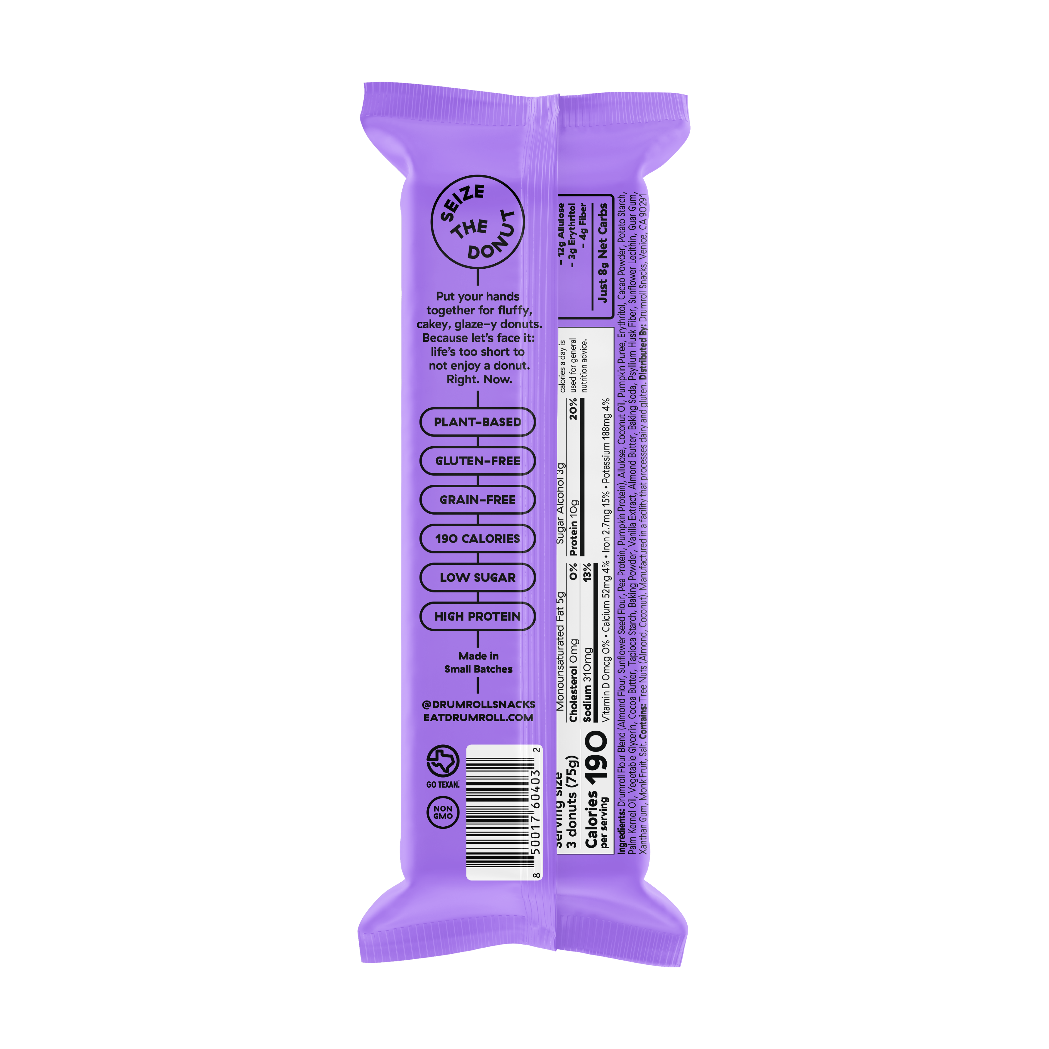 Drumroll Plant-Based Chocolate Donuts Wholesale