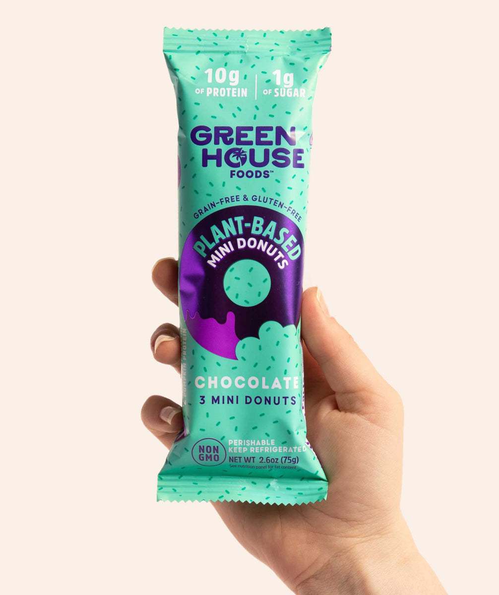 PlantBased Chocolate Donuts (30 Pack) Drumroll Snacks